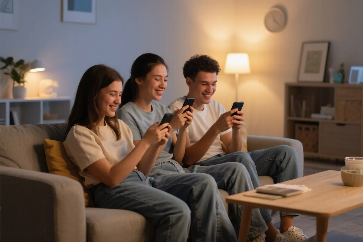 线上娱乐氛围插图