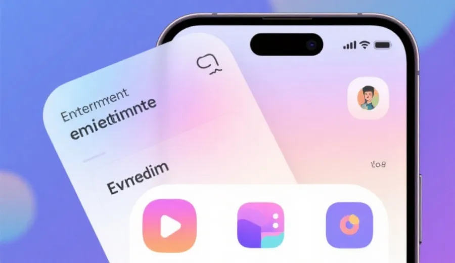 在线娱乐应用界面示意图